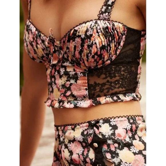 For Love And Lemons Tops - FOR LOVE & LEMONS Gardenia Long Line Bra Corset XXS